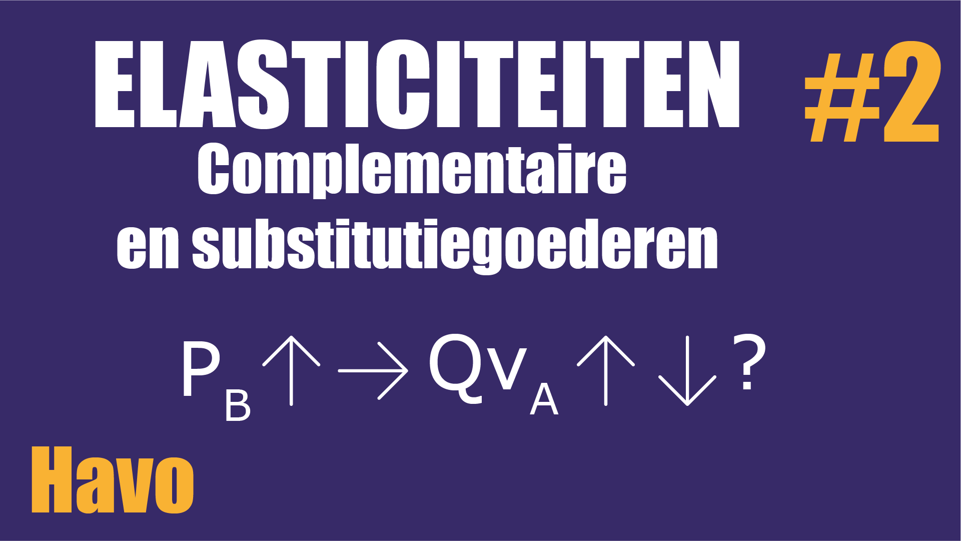 Substitutiegoederen complementaire goederen economie havo